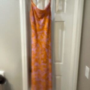 Audrey 3+1 Peach & Lavender Floral Slip Dress